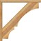Ekena Millwork Balboa Block Rough Sawn Bracket w/ Offset Brace, Western Red Cedar, 4"W x 40"D x 40"H BKT0402X40X40BOA05RWR - alternate 4